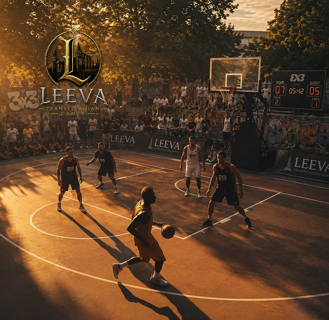 Cupa LEEVA Basket 3x3 Deva 2026 – Competiția oficială FIBA care aduce baschetul urban în inima Transilvaniei